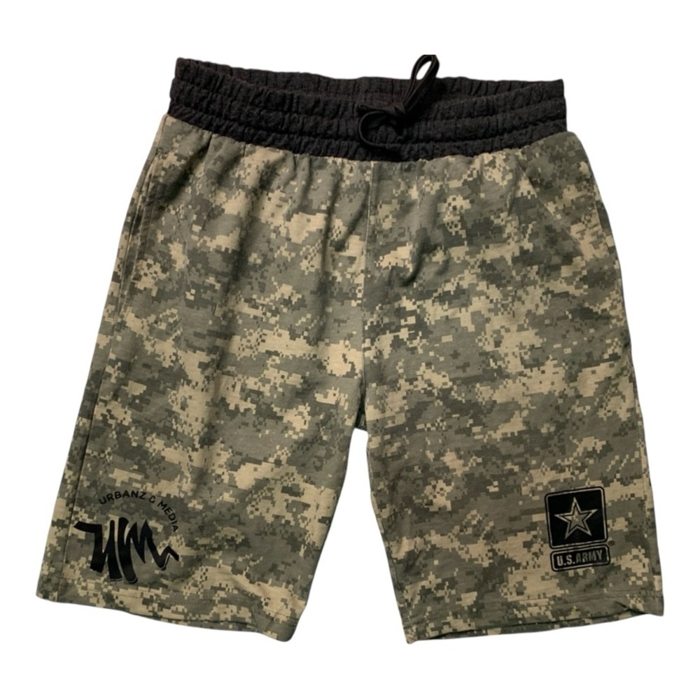 U.S. Army Black and White Shorts